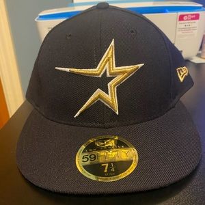Houston Astros Vintage Logo Fitted Hat - Size 7 1/4